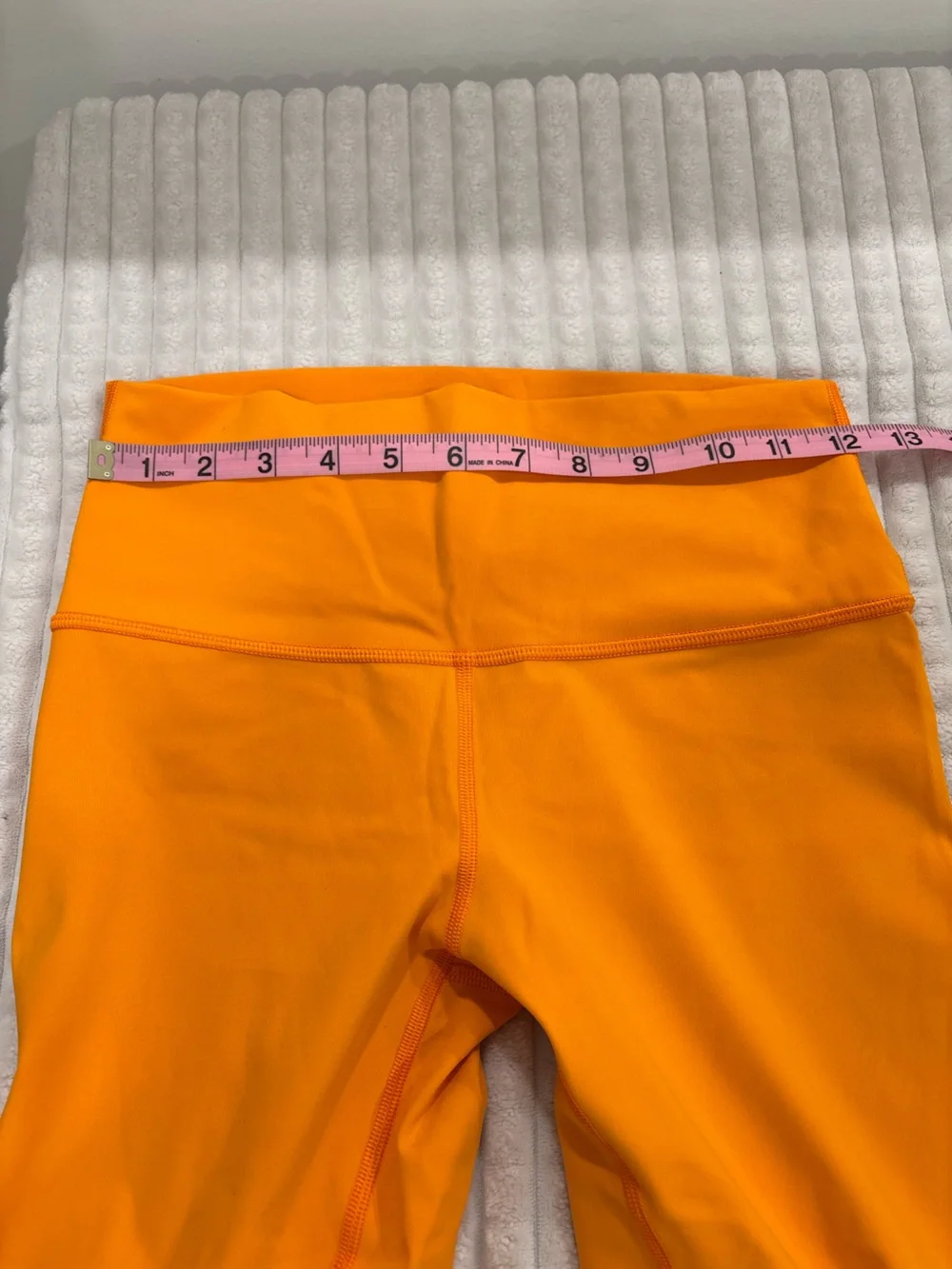 lululemon athletica Orange High-Rise Capri Leggings